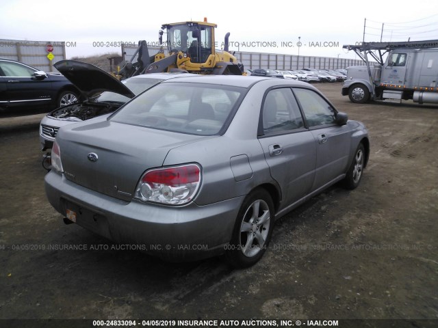 JF1GD61637H511390 - 2007 SUBARU IMPREZA 2.5I GRAY photo 4