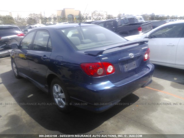 1NXBR32E15Z434741 - 2005 TOYOTA COROLLA CE/LE/S BLUE photo 3