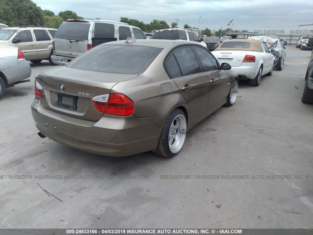 WBAVB17586NK32636 - 2006 BMW 325 I AUTOMATIC GOLD photo 4