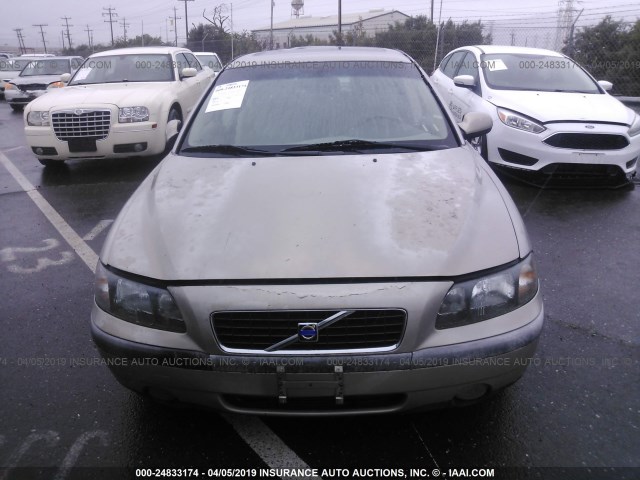 YV1RS61T332260327 - 2003 VOLVO S60 GOLD photo 6