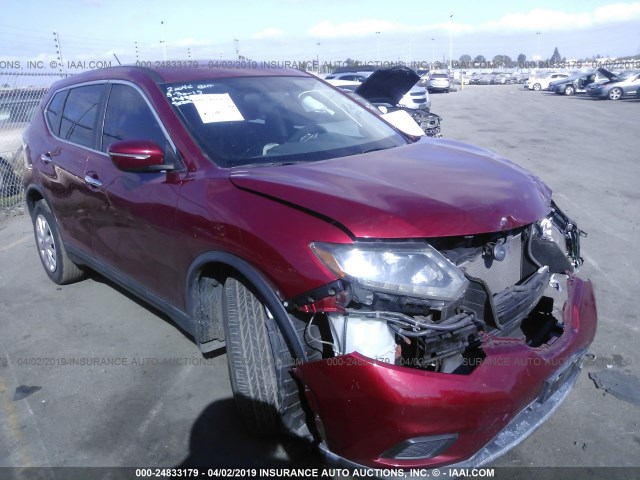 5N1AT2MT3EC803222 - 2014 NISSAN ROGUE S/SL/SV RED photo 1