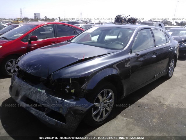 JTHGL46F275000442 - 2007 LEXUS LS 460L GRAY photo 2