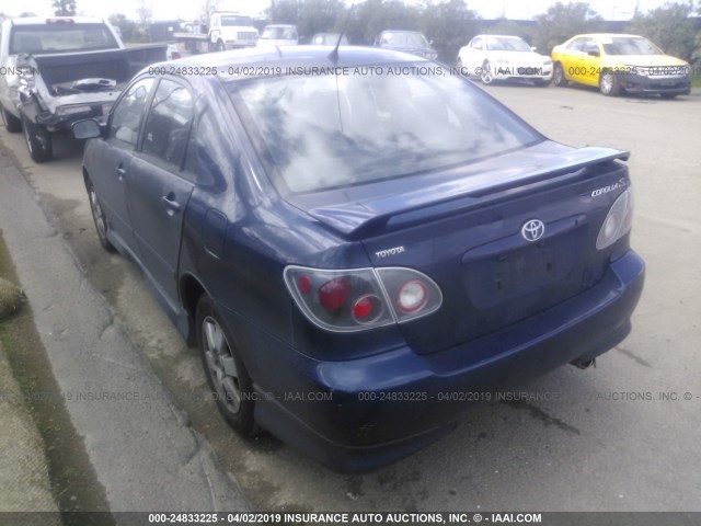 1NXBR32E33Z091783 - 2003 TOYOTA COROLLA CE/LE/S BLUE photo 3