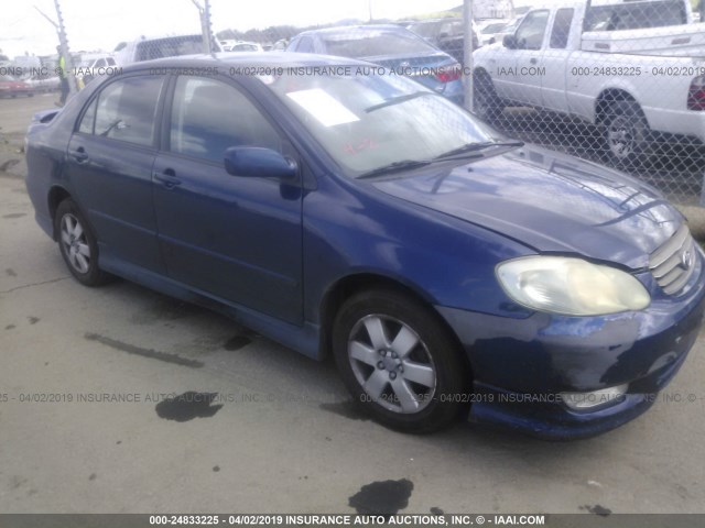 1NXBR32E33Z091783 - 2003 TOYOTA COROLLA CE/LE/S BLUE photo 6