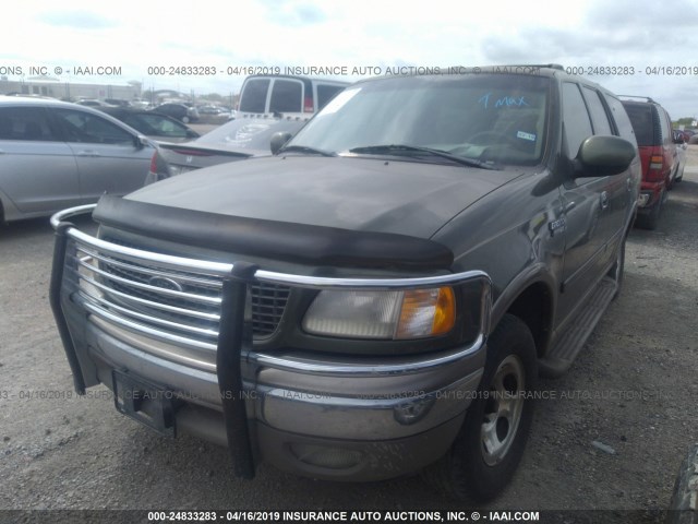 1FMRU17L2YLA00346 - 2000 FORD EXPEDITION EDDIE BAUER GREEN photo 2