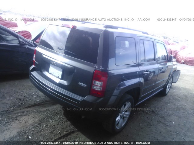 1C4NJRFB3GD594604 - 2016 JEEP PATRIOT LATITUDE BLACK photo 4