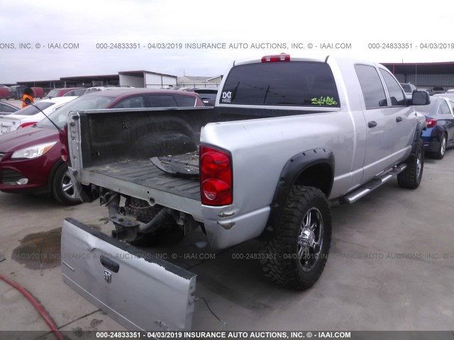 3D7KS29AX7G795340 - 2007 DODGE RAM 2500 SILVER photo 4