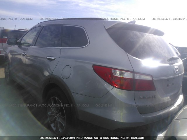 KM8SMDHF7EU053724 - 2014 HYUNDAI SANTA FE GLS/LIMITED SILVER photo 3