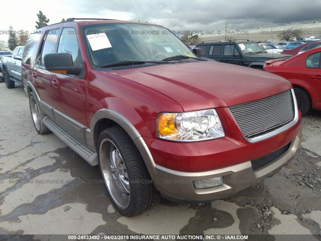 1FMFU17L43LC47153 - 2003 FORD EXPEDITION EDDIE BAUER RED photo 1