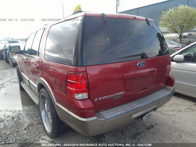 1FMFU17L43LC47153 - 2003 FORD EXPEDITION EDDIE BAUER RED photo 3