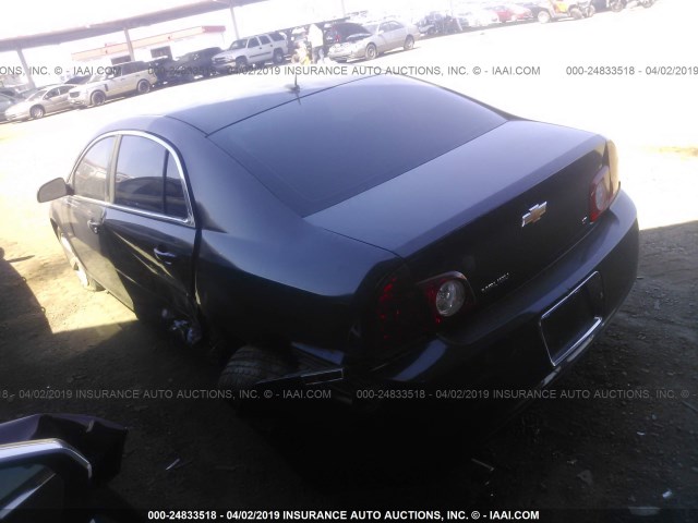 1G1ZJ57B49F155260 - 2009 CHEVROLET MALIBU 2LT BLACK photo 3
