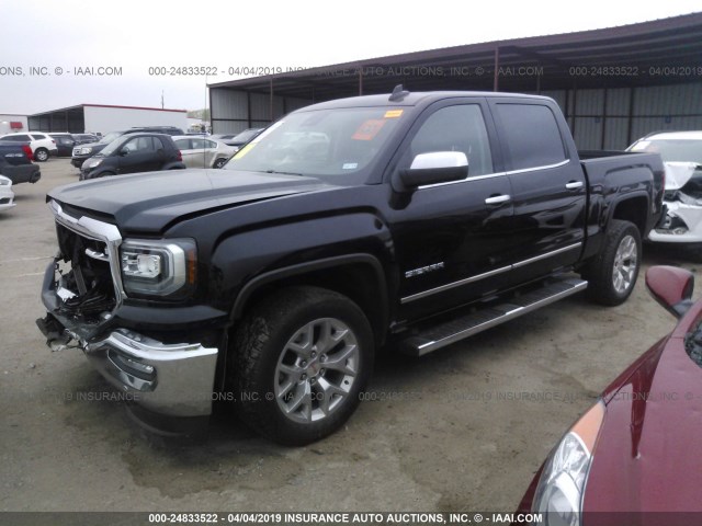 3GTP1NEC8JG165531 - 2018 GMC SIERRA C1500 SLT BLACK photo 2