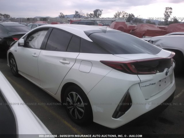 JTDKARFP0H3052480 - 2017 TOYOTA PRIUS PRIME  WHITE photo 3