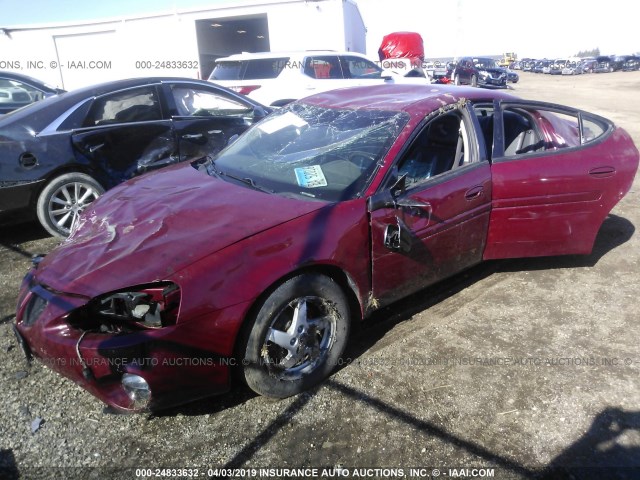 2G2WS522041318408 - 2004 PONTIAC GRAND PRIX GT2 RED photo 2