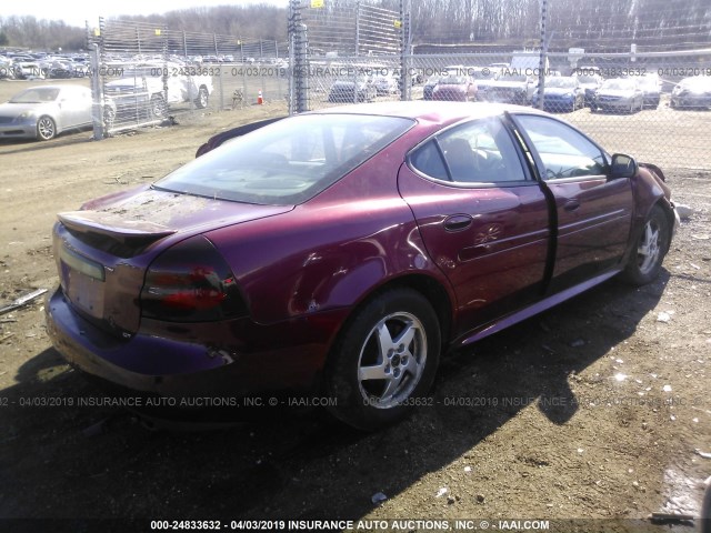 2G2WS522041318408 - 2004 PONTIAC GRAND PRIX GT2 წითელი ფოტო 4