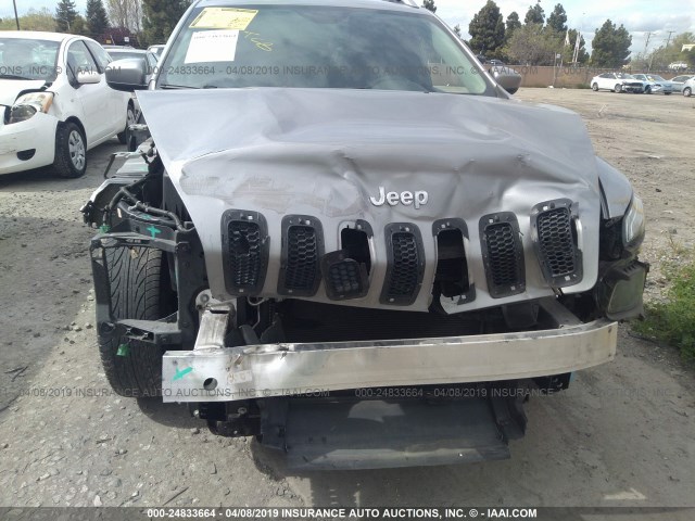 1C4PJLCB6FW663122 - 2015 JEEP CHEROKEE LATITUDE GRAY photo 6