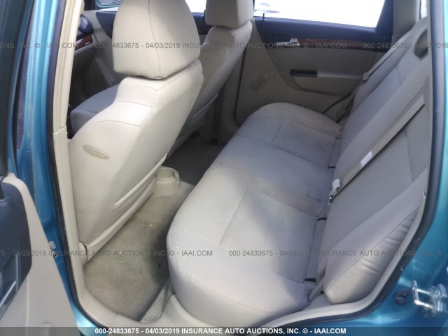 KL1TD66E89B355272 - 2009 CHEVROLET AVEO LS/LT BLUE photo 8