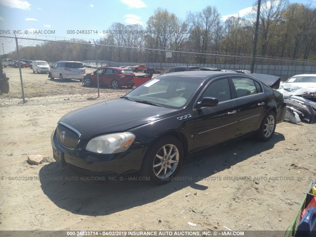 1G4HD572X8U155697 - 2008 BUICK LUCERNE CXL BLACK photo 2