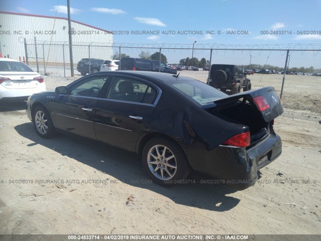 1G4HD572X8U155697 - 2008 BUICK LUCERNE CXL BLACK photo 3