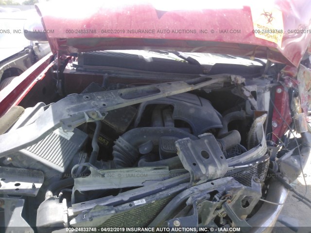 2GCEC13J081166199 - 2008 CHEVROLET SILVERADO C1500 RED photo 10