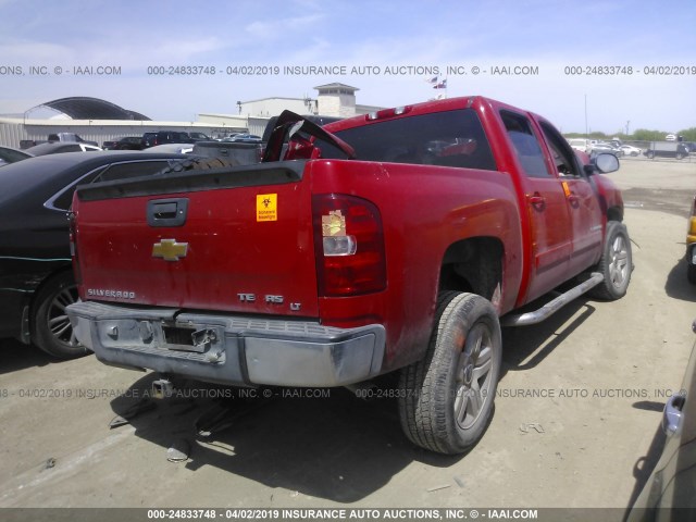 2GCEC13J081166199 - 2008 CHEVROLET SILVERADO C1500 RED photo 4