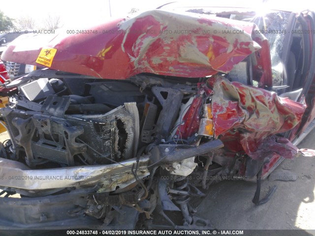 2GCEC13J081166199 - 2008 CHEVROLET SILVERADO C1500 RED photo 6