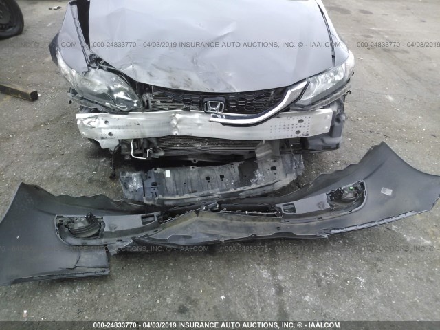 19XFB2F96EE203608 - 2014 HONDA CIVIC EXL GRAY photo 6