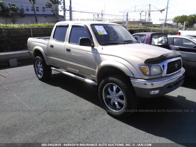 5TEGM92N21Z844008 - 2001 TOYOTA TACOMA DOUBLE CAB PRERUNNER GOLD photo 1