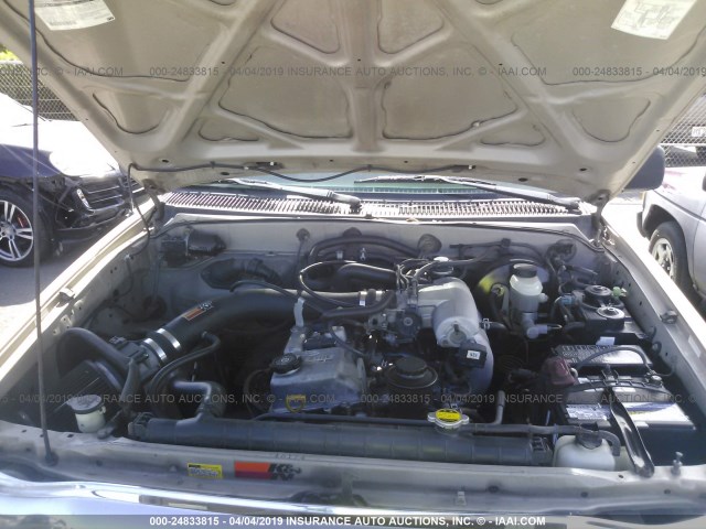 5TEGM92N21Z844008 - 2001 TOYOTA TACOMA DOUBLE CAB PRERUNNER GOLD photo 10