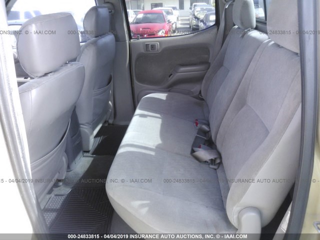 5TEGM92N21Z844008 - 2001 TOYOTA TACOMA DOUBLE CAB PRERUNNER GOLD photo 8