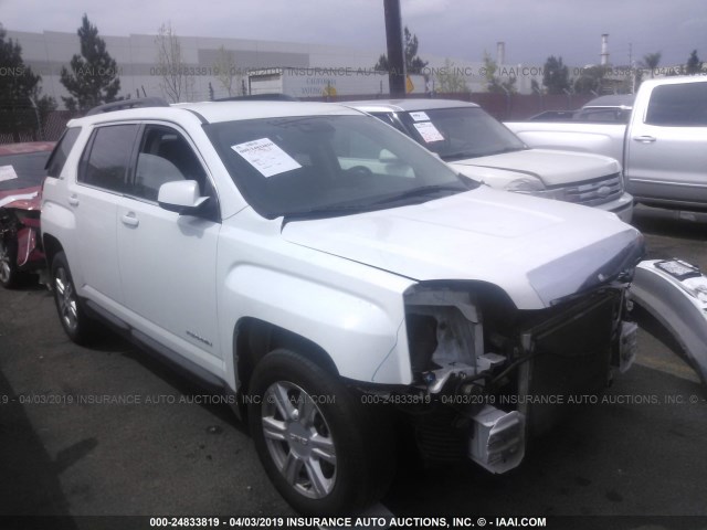 2GKALSEK1E6269435 - 2014 GMC TERRAIN SLT WHITE photo 1