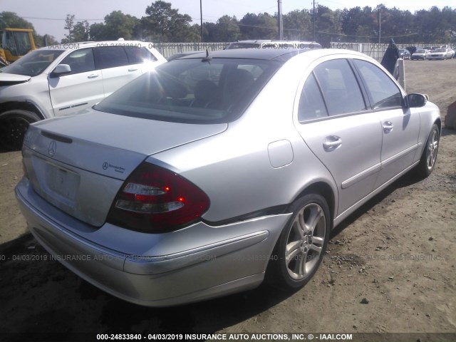 WDBUF56J36A828106 - 2006 MERCEDES-BENZ E 350 SILVER photo 4