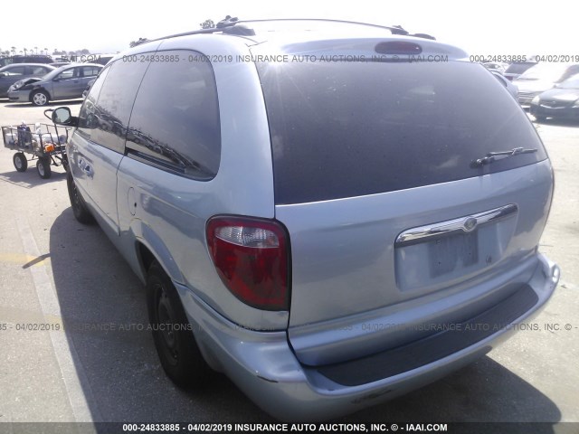 2D4GP44L65R529510 - 2005 DODGE GRAND CARAVAN SXT BLUE photo 3