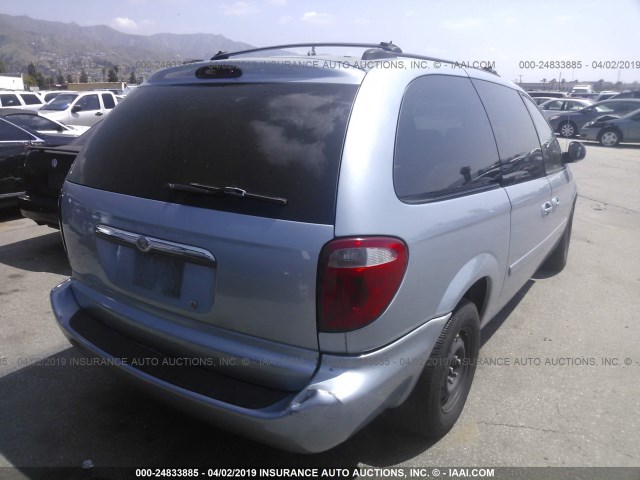 2D4GP44L65R529510 - 2005 DODGE GRAND CARAVAN SXT BLUE photo 4