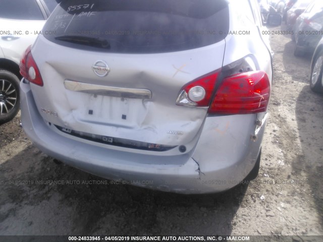 JN8AS5MV5DW130459 - 2013 NISSAN ROGUE S/SV SILVER photo 6