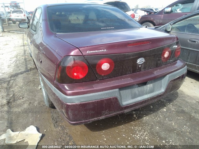 2G1WF52E349257043 - 2004 CHEVROLET IMPALA PURPLE photo 6