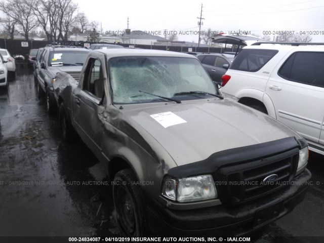 1FTYR10D74PB02166 - 2004 FORD RANGER TAN photo 6