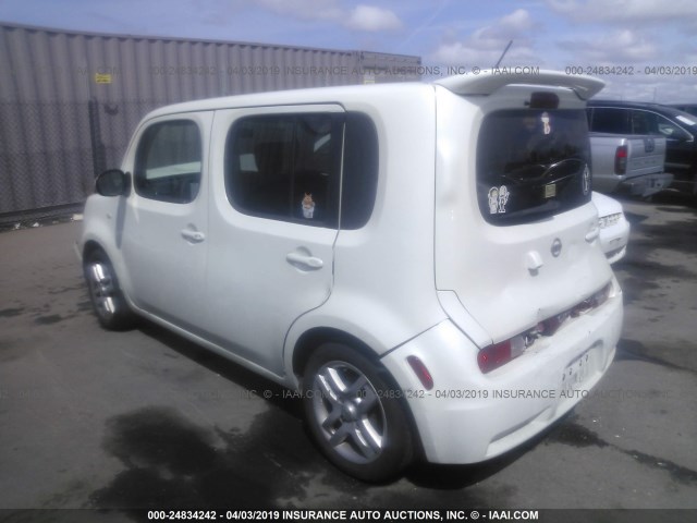 JN8AZ2KR1AT167148 - 2010 NISSAN CUBE S/SL/KROM WHITE photo 3