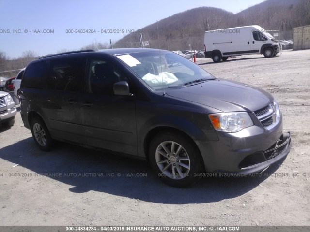 2C4RDGCG7GR194863 - 2016 DODGE GRAND CARAVAN SXT GRAY photo 1