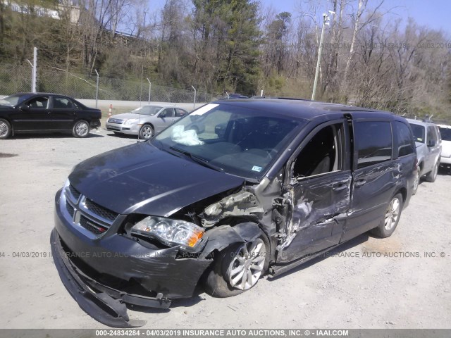 2C4RDGCG7GR194863 - 2016 DODGE GRAND CARAVAN SXT GRAY photo 6