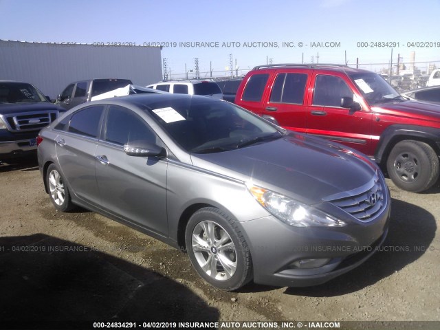 5NPEC4AC3CH477168 - 2012 HYUNDAI SONATA SE/LIMITED GRAY photo 1