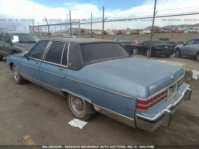 1G2AR69Y2BX111184 - 1981 PONTIAC BONNEVILLE BROUGHAM BLUE photo 3