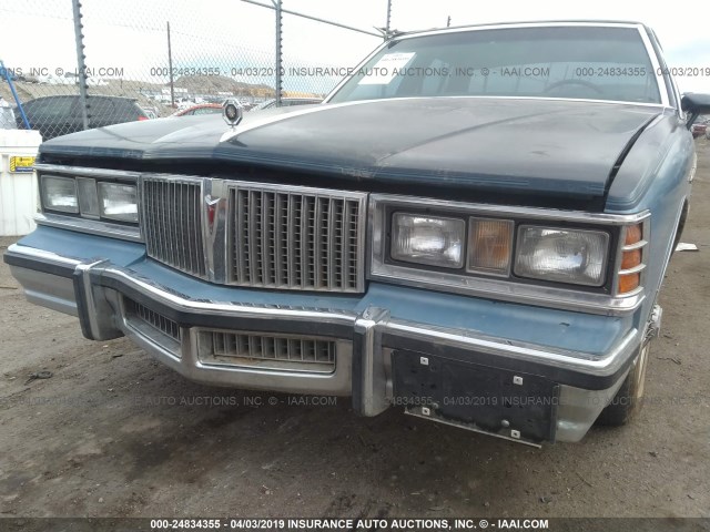 1G2AR69Y2BX111184 - 1981 PONTIAC BONNEVILLE BROUGHAM BLUE photo 6