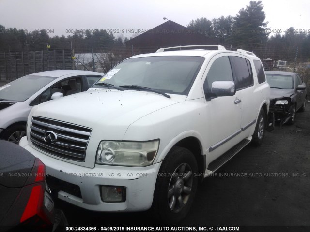 5N3AA08CX4N802289 - 2004 INFINITI QX56 WHITE photo 2