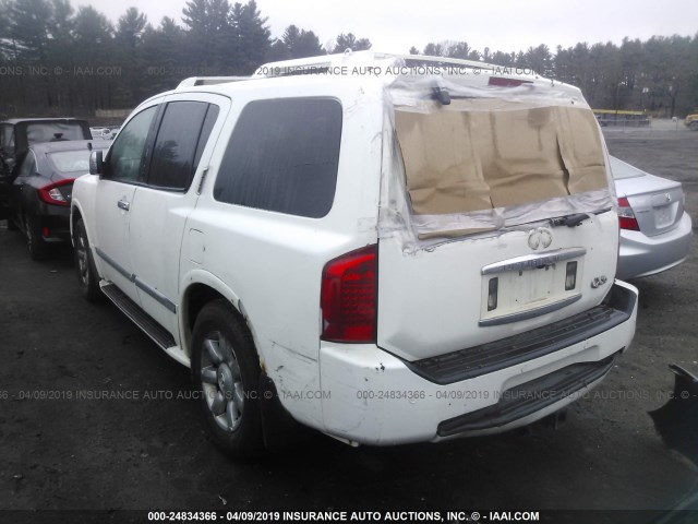 5N3AA08CX4N802289 - 2004 INFINITI QX56 WHITE photo 3