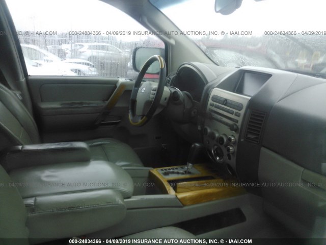 5N3AA08CX4N802289 - 2004 INFINITI QX56 WHITE photo 5