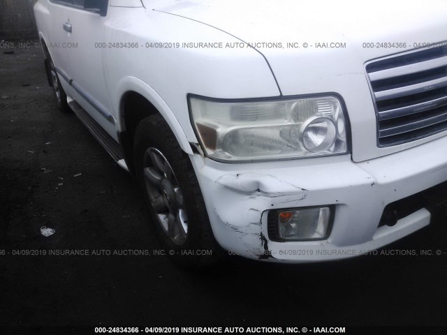 5N3AA08CX4N802289 - 2004 INFINITI QX56 WHITE photo 6