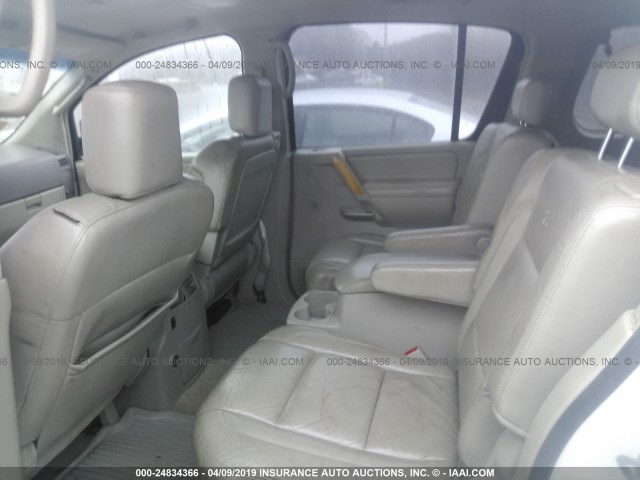 5N3AA08CX4N802289 - 2004 INFINITI QX56 WHITE photo 8