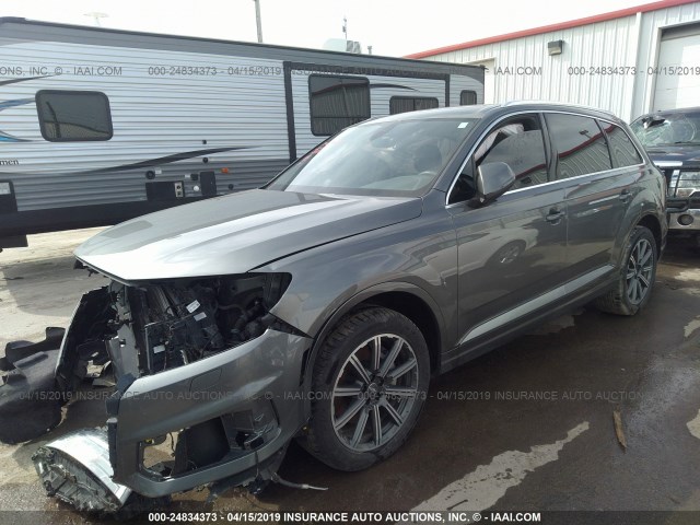 WA1LAAF76HD009420 - 2017 AUDI Q7 PREMIUM PLUS GRAY photo 2