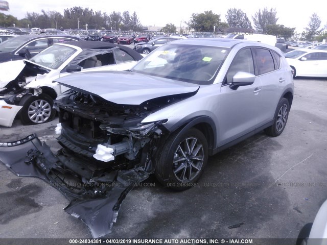 JM3KFADM8J0351371 - 2018 MAZDA CX-5 GRAND TOURING GRAY photo 2